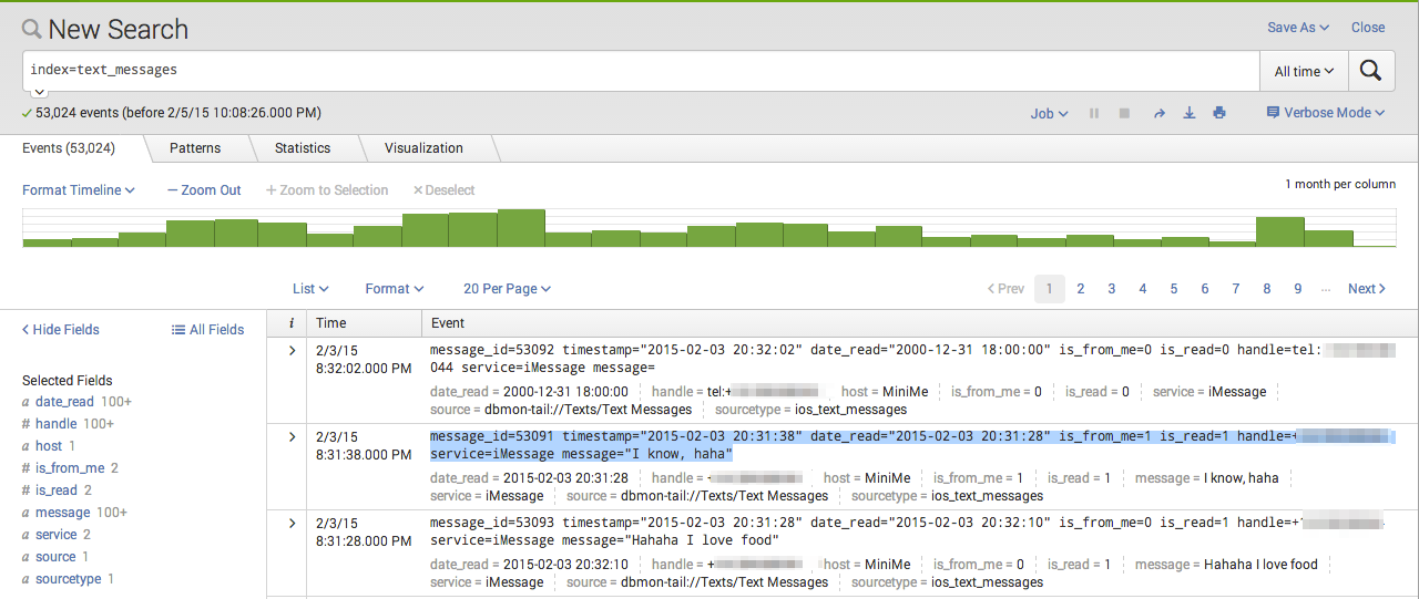 Splunk Screenshot